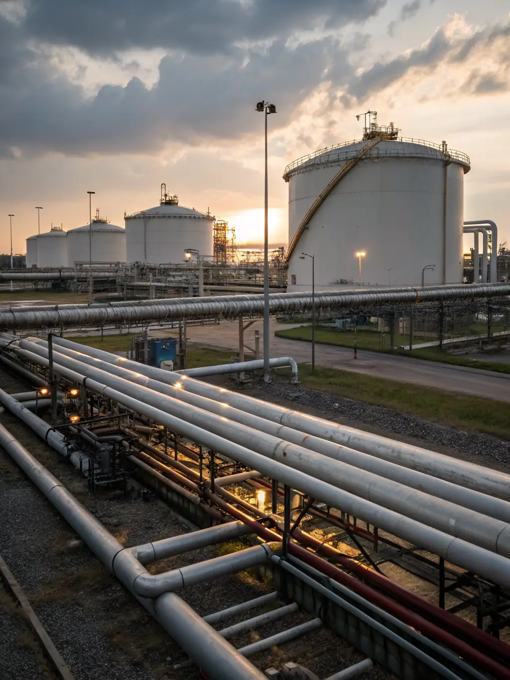 An image of LPN being processed in a refinery, showcasing the production process.